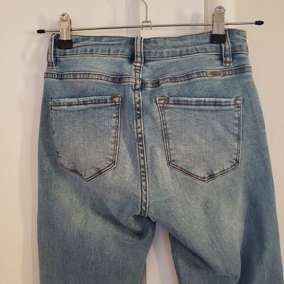 KanCan Skinny Jewel Embellished Highly Distressed Jeans - Picture 10 of 12